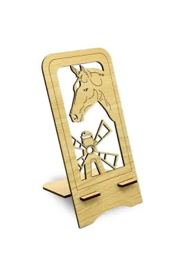 Ahşap Telefon Standı At - Bemenda