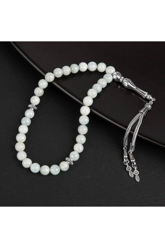 Akuamarin Doğal Taş Tesbih 33lük - 8mm - 1