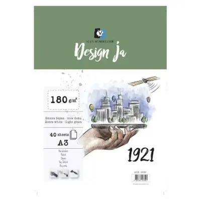 Alex Schoeller Desing Ja Eskiz Çizim Defteri 40 Yp A3 180 gr - Alex Schoeller