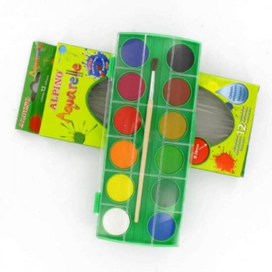 Alpino Sulu Boya Fırça Hediyeli 12 Li - 1