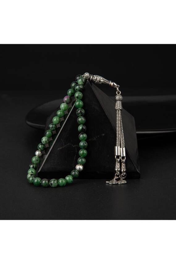 Anyolit Doğal Taş Tesbih 33lük - 6mm - 1