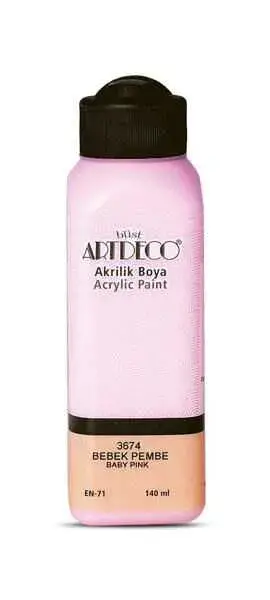 Artdeco Akrilik Boya 140 ml Bebe Pembe - 1