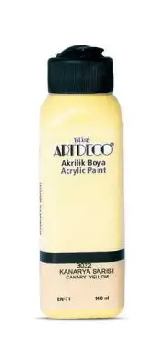 Artdeco Akrilik Boya 140 ml Kanarya Sarı - Artdeco