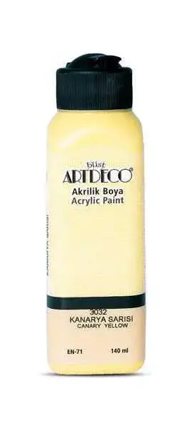 Artdeco Akrilik Boya 140 ml Kanarya Sarı - 2