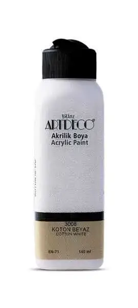 Artdeco Akrilik Boya 140 ml Koton Beyaz - 2