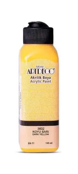 Artdeco Akrilik Boya 140 ml Koyu Sarı - 1