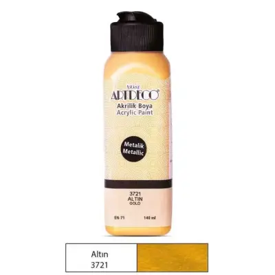 Artdeco Akrilik Boya 140 ml Metalik Altın - Artdeco