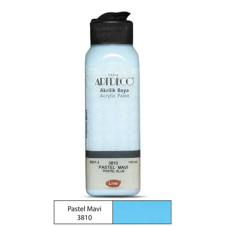Artdeco Akrilik Boya 140 ml Pastel Mavi - 2