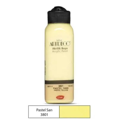 Artdeco Akrilik Boya 140 ml Pastel Sarı - Artdeco