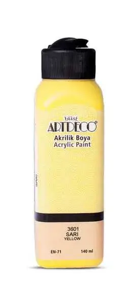 Artdeco Akrilik Boya 140 ml Sarı - 1