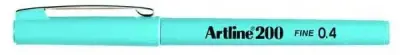 Artline 200 Fineliner 0.4 Keçe Uçlu Yazı Kalemi Açık Mavi - 2