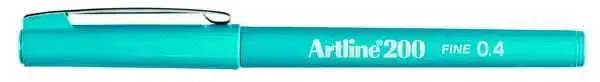 Artline 200 Fineliner 0.4 Keçe Uçlu Yazı Kalemi Gök Mavi - 2