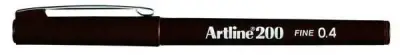 Artline 200 Fineliner 0.4 Keçe Uçlu Yazı Kalemi Koyu Kahverengi - 2