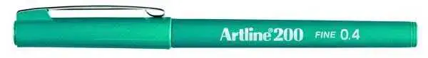 Artline 200 Fineliner 0.4 Keçe Uçlu Yazı Kalemi Koyu Yeşil - 2