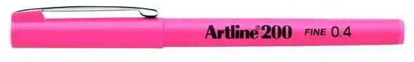 Artline 200 Fineliner 0.4 Keçe Uçlu Yazı Kalemi Pembe - 2