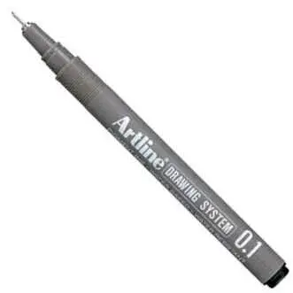 Artline Drawing System Teknik Çizim Kalemi Siyah 0.1 Uç - Artline