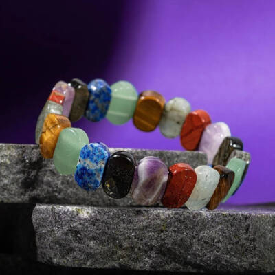 Aslan Burcu Bileklik Ametist, Golden Obsidyen, Jasper, Kaplan Gözü, Labradorit, Lapis Lazuli, Yeşil Aventurin - Osmanlı Doğaltaş