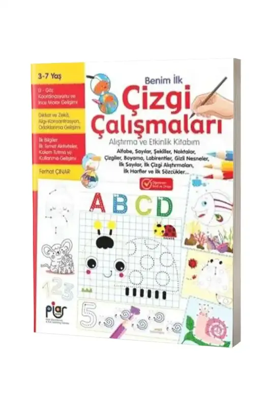 Benim İlk Çizgi Çalışmaları Alıştırma ve Etkinlik Kitabım - 1