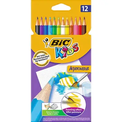 Bic Aquacouleur Kuru Sulu Boya 12 Renk 8575613/8575615 - Bic