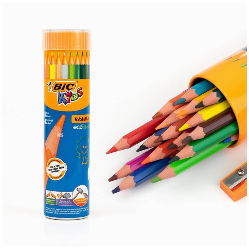 Bic Evolution Kuruboya Kalemi 24Lü Tüp - 1