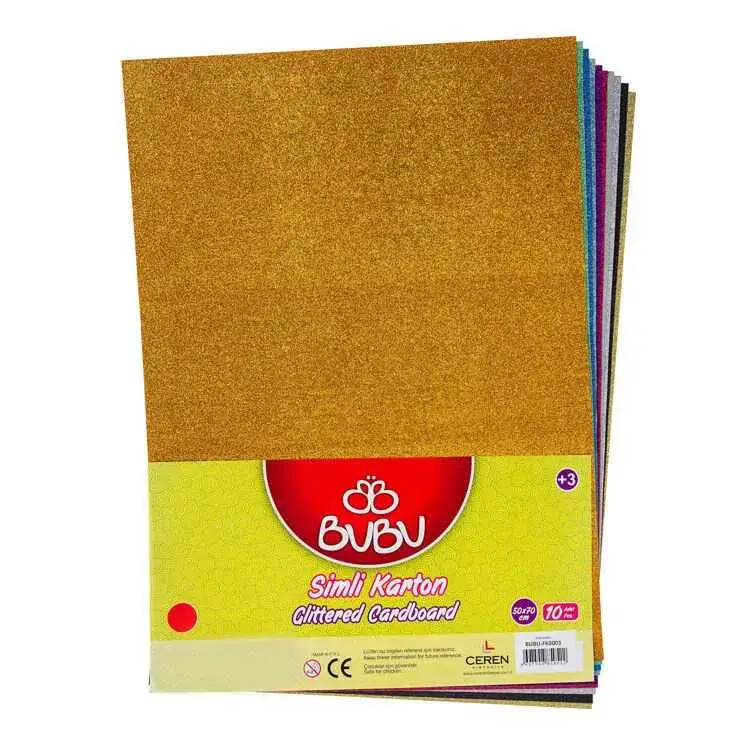 Bu Bu Fon Kartonu Simli 50 x 70 - 1