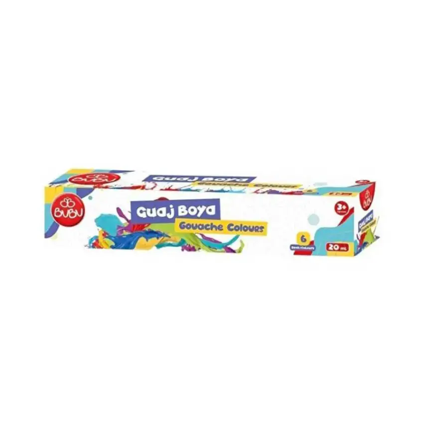 Bu Bu Guaj Boya 6 Renk Birleşik Pot 20 ml - 1