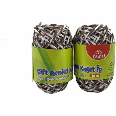 Bu Bu Kağıt İp Çift Renkli 10 mm - 2