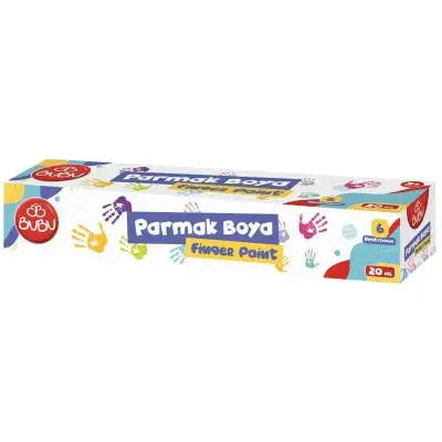Bu Bu Parmak Boya 6 Renk Birleşik Pot 20 ml - Bu-Bu