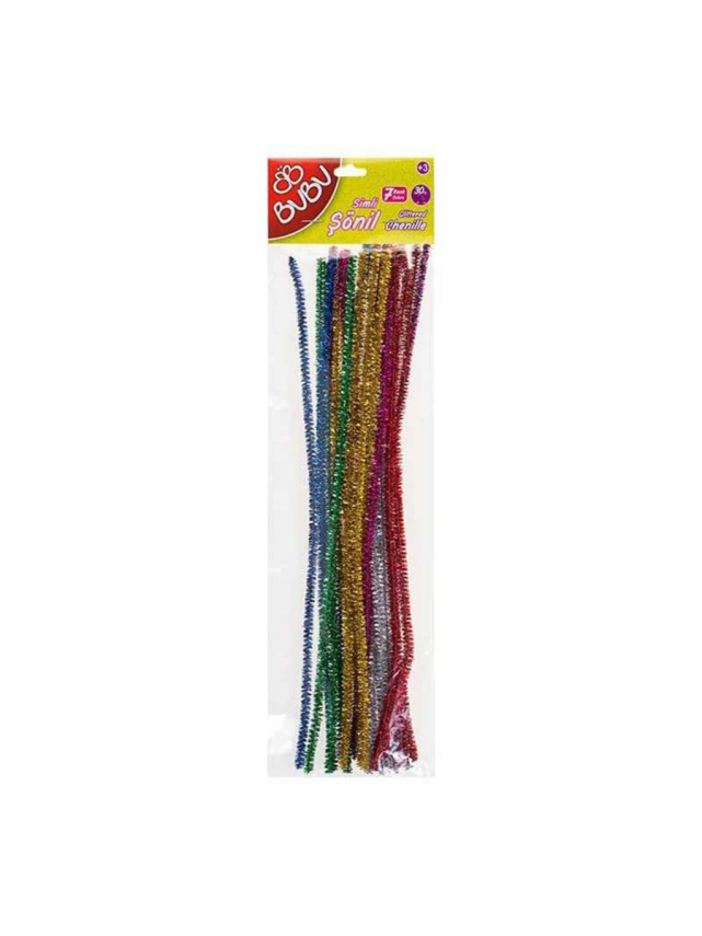 Bu Bu Şönil Simli 30 cm 20 Li Paket - 2