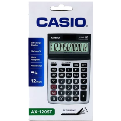 Casio Hesap Makinesi 12 Hane Ax-120St - 2