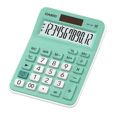 Casio Hesap Makinesi 12 Hane Yeşil Mx-12B-Gn - Casio