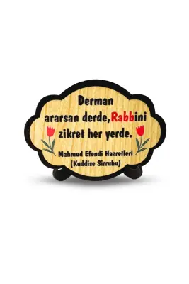 Derman Ararsan Derdine Ahşap Magnet - Bemenda
