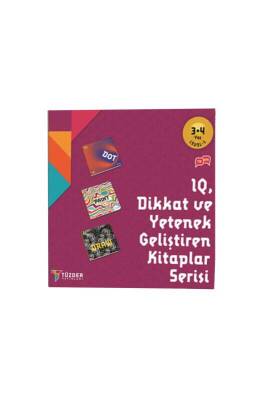 Dikkat ve Yetenek Geliştiren 3 Kitap Set 3-4 Yaş Level 1 - Tüzder Yayınları