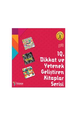 Dikkat ve Yetenek Geliştiren 3 Kitap Set 6+ Yaş Level 1 - Tüzder Yayınları