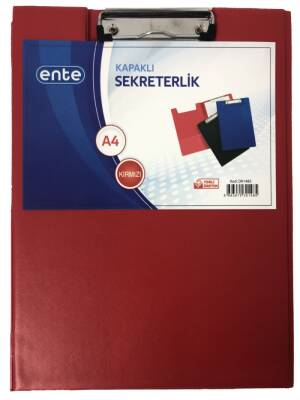 Ente A4 Sekreterlik Kapaklı Kırmızı - Ente