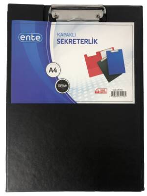Ente A4 Sekreterlik Kapaklı Siyah - Ente