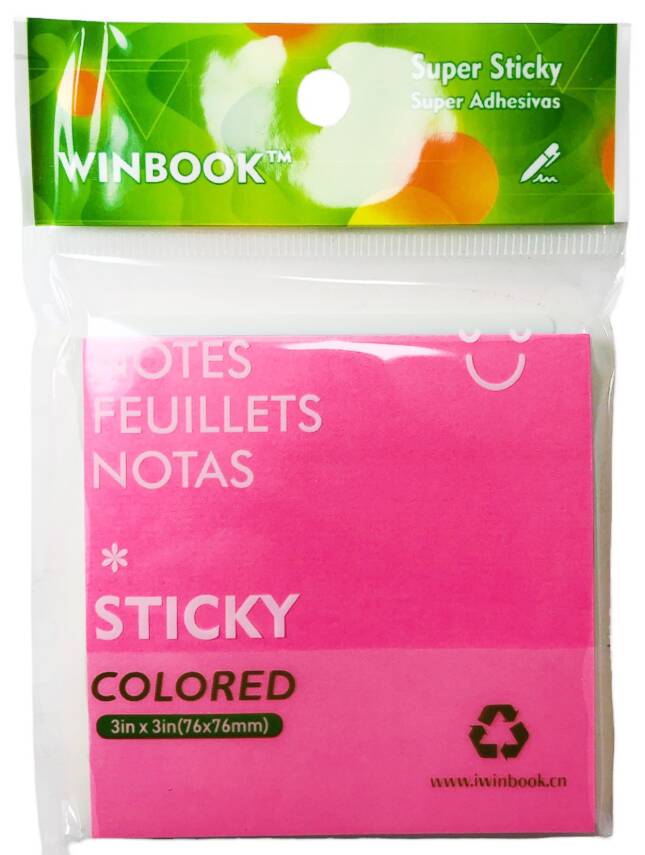 Ente Yapışkanlı Not Kağıdı 76 x 76 Pembe - 1