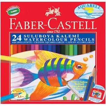 Faber Boya Kalemi Aquarell 24 Renk Karton Kutu - 2