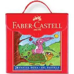 Faber Castell Altıgen Pastel Boya 24 Renk Plastik Çantalı - 2