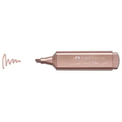 Faber Castell Fosforlu Kalem Metalik Rose - Faber Castell