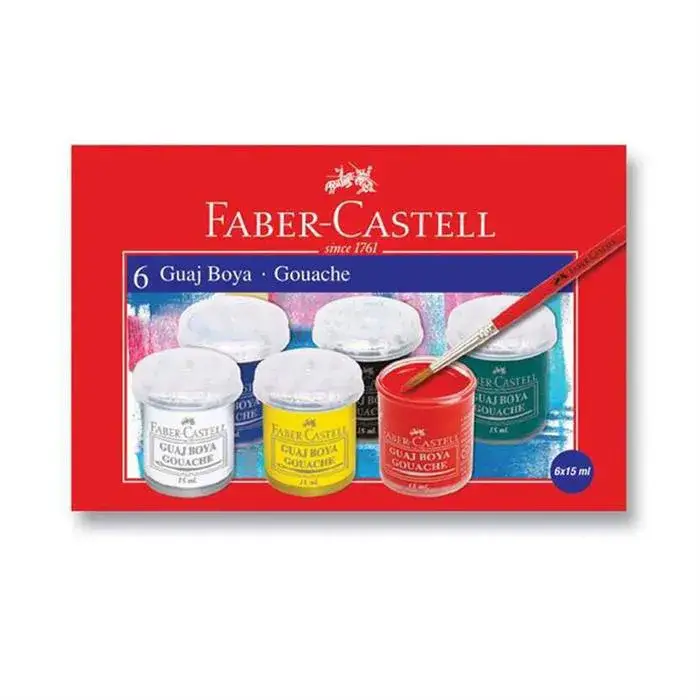 Faber Castell Guaj Boya Floresan 6 Lı - 2