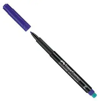 Faber Castell Mavi Asetat Kalemi Permanent M Uç - 2