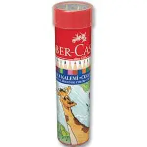 Faber Castell Metal Tüp Kuru Boya Kalemi 24 Renk Tam Boy - 1
