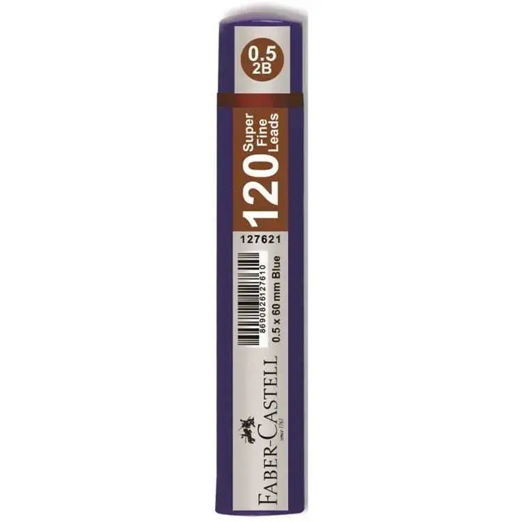 Faber Castell Min Grip 0.5 2B 60 mm Mavi 120 Li - 1