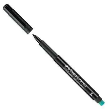 Faber Castell Siyah Asetat Kalemi Permanent M Uç - 2