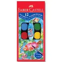 Faber Castell Sulu Boya 12 Renk Küçük Boy - Faber Castell