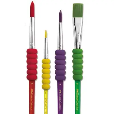 Faber Fırça Soft Touch 4Lü - Faber Castell