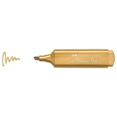 Faber Fosforlu Kalem 46 Metalik Altın - Faber Castell