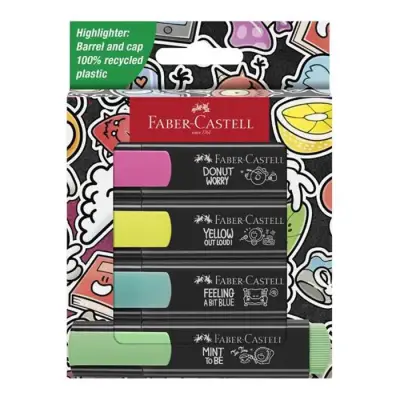 Faber Graffıtı Fosforlu Kalem 46 4 Lü - Faber Castell