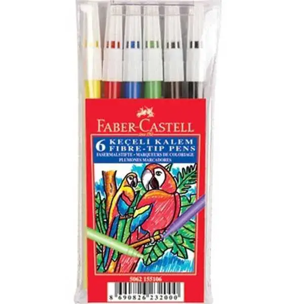 Faber Keçeli Kalem Yıkanabilir 6 Lı - 1